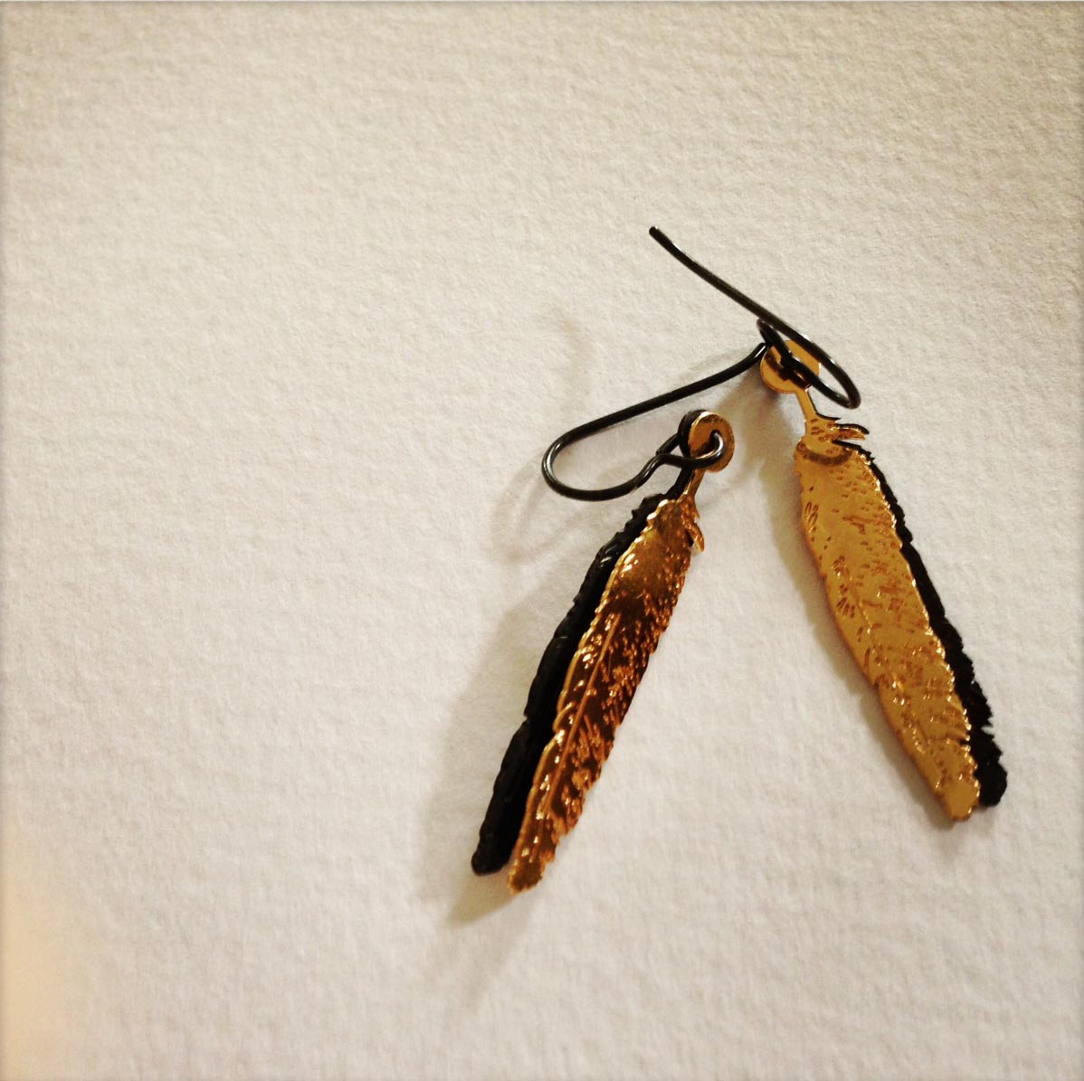 Feather earrings